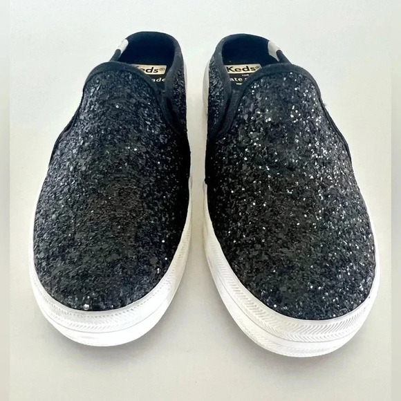 Keds x Kate Spade New York Double Decker Glitter Slip-On Mules Size 5.5 - Picture 3 of 8